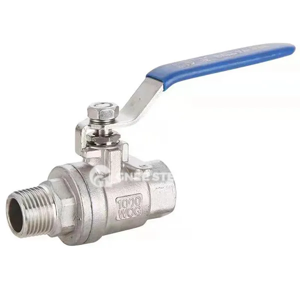 2 gabalu nerūsējošā tērauda lodīšu vārsts