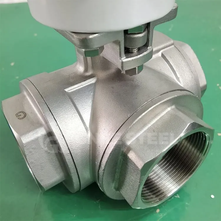 Trīsceļu L-porta lodveida vārsts