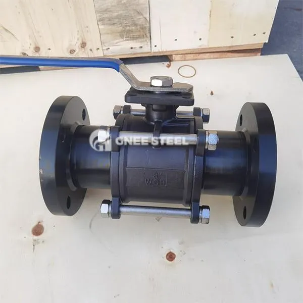 Oglekļa tērauds 3- gabala lodīšu vārsts