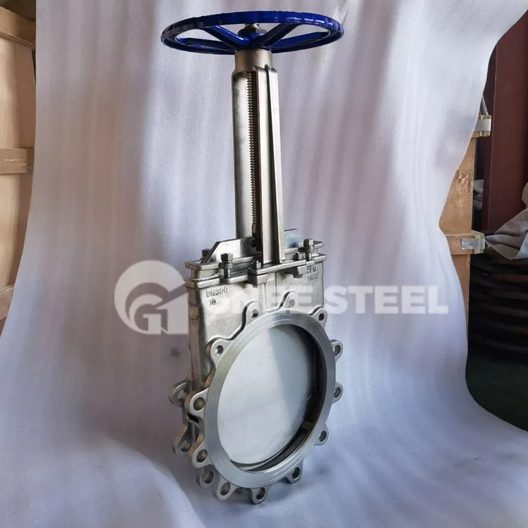 Oglekļa tērauda nažu vārsts