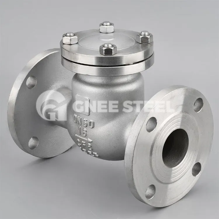 Oglekļa tērauda pagrieziena pretvārsts