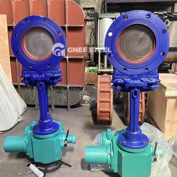 Elektriski darbināmi nažu vārtu vārsti