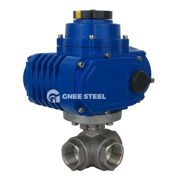 Elektriski iedarbināts 3 virzienu vārsts