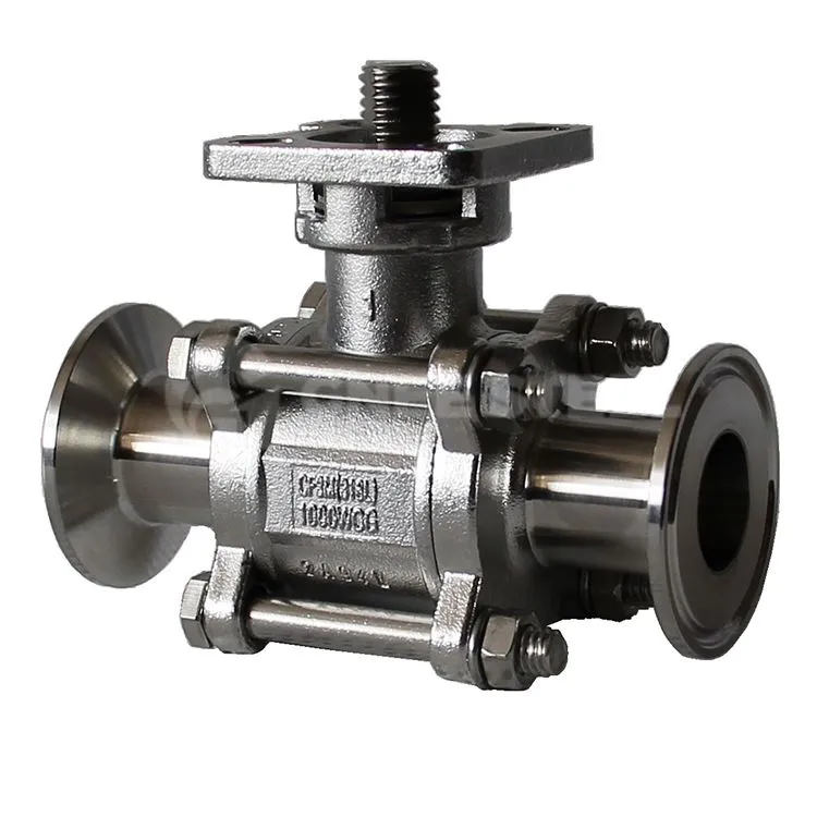 Peldošs 3 daļīgs lodveida vārsts