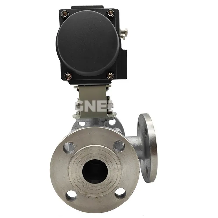 L tipa trīsceļu lodveida vārsts