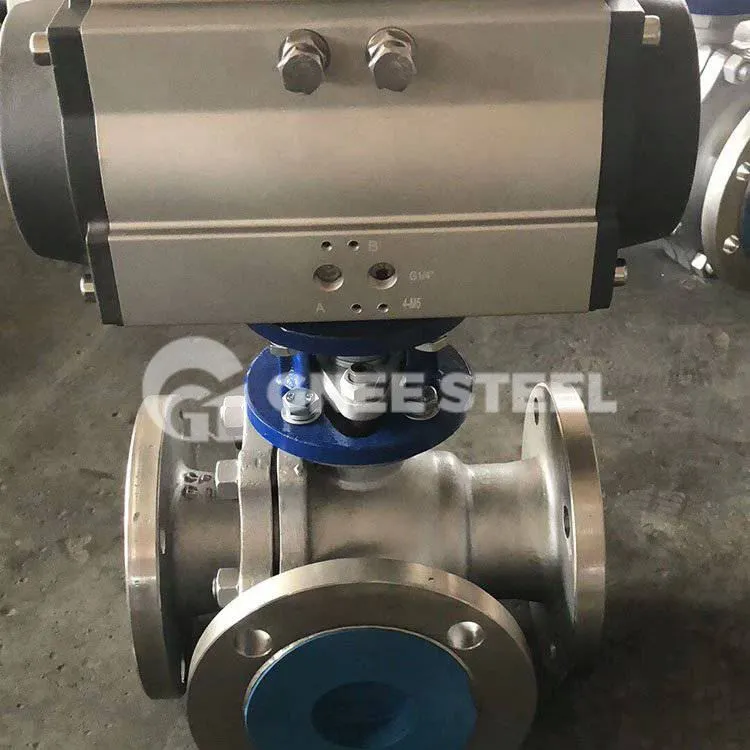 Motorizēts trīsceļu lodveida vārsts