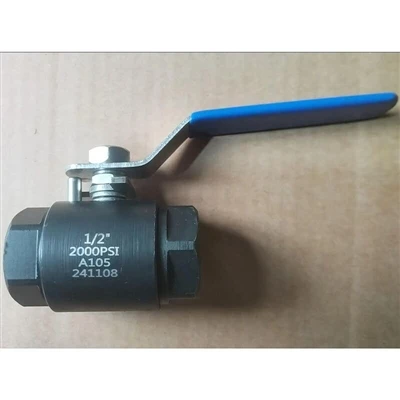 2000 PSI lodveida vārsts, oglekļa tērauds ASTM A105, 1/2 collas, NPT piegāde uz Argentīnu