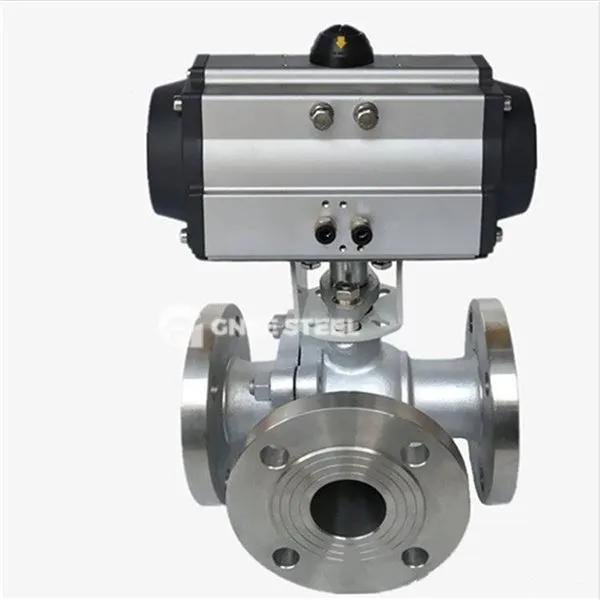 Pneimatiskais darboties trīsceļu vārsts