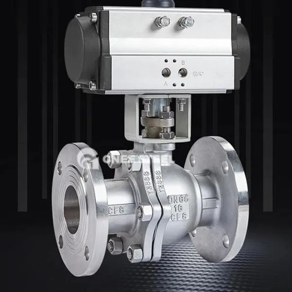 Pneimatiski darbināms bumbiņas vārsts