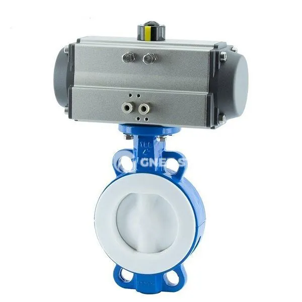 Pneimatisko vafeļu tauriņa vārsts